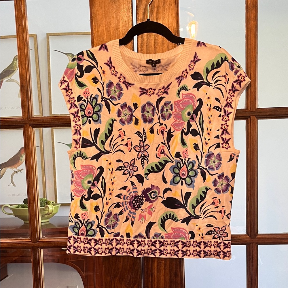 Talbots Pink Floral Women's Blouse